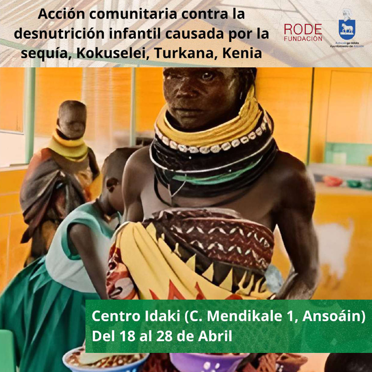 Fundacion Rode Acción comunitaria contra la desnutrición infantil causada por la sequía, Kokuselei, Turkana, Kenia