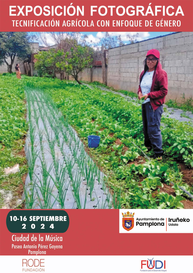 CARTEL TECNIFICACIÓN AGRÍCOLA CON ENFOQUE DE GÉNERO